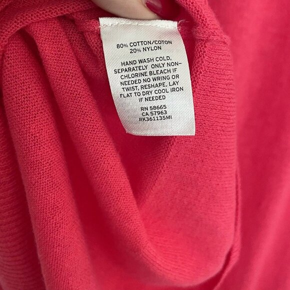 NEW Vibrant Pink Long Lightweight Cardigan with Pockets Spring Fashion Pick M - Picture 5 of 6